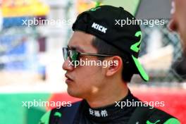 Zhou Guanyu (CHN) Sauber on the grid. 28.07.2024. Formula 1 World Championship, Rd 14, Belgian Grand Prix, Spa Francorchamps, Belgium, Race Day.