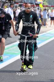 Lewis Hamilton (GBR) Mercedes AMG F1 on the grid. 28.07.2024. Formula 1 World Championship, Rd 14, Belgian Grand Prix, Spa Francorchamps, Belgium, Race Day.