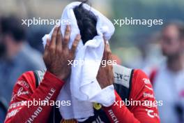 Carlos Sainz Jr (ESP) Ferrari on the grid. 28.07.2024. Formula 1 World Championship, Rd 14, Belgian Grand Prix, Spa Francorchamps, Belgium, Race Day.