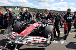 Esteban Ocon (FRA) Alpine F1 Team A524 on the grid. 28.07.2024. Formula 1 World Championship, Rd 14, Belgian Grand Prix, Spa Francorchamps, Belgium, Race Day.