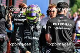 Lewis Hamilton (GBR) Mercedes AMG F1 in parc ferme. 28.07.2024. Formula 1 World Championship, Rd 14, Belgian Grand Prix, Spa Francorchamps, Belgium, Race Day.