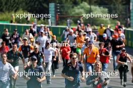 Circuit atmosphere - fans on the circuit at the end of the race. 28.07.2024. Formula 1 World Championship, Rd 14, Belgian Grand Prix, Spa Francorchamps, Belgium, Race Day.