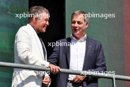 (L to R): Tom Kristensen (DEN) FIA Drivers' Commission President with Alexander De Croo (BEL) Prime Minister on the podium. 28.07.2024. Formula 1 World Championship, Rd 14, Belgian Grand Prix, Spa Francorchamps, Belgium, Race Day.