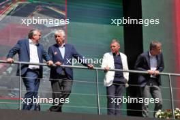 Tom Kristensen (DEN) FIA Drivers' Commission President with Alexander De Croo (BEL) Prime Minister (Right) on the podium. 28.07.2024. Formula 1 World Championship, Rd 14, Belgian Grand Prix, Spa Francorchamps, Belgium, Race Day.