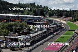 Sergio Perez (MEX) Red Bull Racing RB20. 28.07.2024. Formula 1 World Championship, Rd 14, Belgian Grand Prix, Spa Francorchamps, Belgium, Race Day.