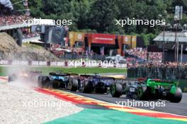 Valtteri Bottas (FIN) Sauber C44 at the start of the race. 28.07.2024. Formula 1 World Championship, Rd 14, Belgian Grand Prix, Spa Francorchamps, Belgium, Race Day.