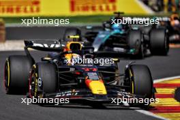 Sergio Perez (MEX) Red Bull Racing RB20. 28.07.2024. Formula 1 World Championship, Rd 14, Belgian Grand Prix, Spa Francorchamps, Belgium, Race Day.