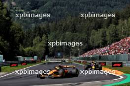 Lando Norris (GBR) McLaren MCL38. 28.07.2024. Formula 1 World Championship, Rd 14, Belgian Grand Prix, Spa Francorchamps, Belgium, Race Day.