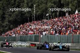 Fernando Alonso (ESP) Aston Martin F1 Team AMR24. 28.07.2024. Formula 1 World Championship, Rd 14, Belgian Grand Prix, Spa Francorchamps, Belgium, Race Day.