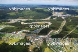 An aerial view of the circuit. 27.07.2024. Formula 1 World Championship, Rd 14, Belgian Grand Prix, Spa Francorchamps, Belgium, Qualifying Day.