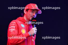 Charles Leclerc (MON) Ferrari on the FanZone Stage. 27.07.2024. Formula 1 World Championship, Rd 14, Belgian Grand Prix, Spa Francorchamps, Belgium, Qualifying Day.