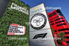 Paddock atmosphere - Rolex clock. 28.07.2024. Formula 1 World Championship, Rd 14, Belgian Grand Prix, Spa Francorchamps, Belgium, Race Day.