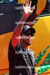 Lewis Hamilton (GBR) Mercedes AMG F1 on the drivers' parade. 28.07.2024. Formula 1 World Championship, Rd 14, Belgian Grand Prix, Spa Francorchamps, Belgium, Race Day.