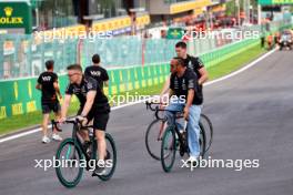 (L to R): Peter Bonnington (GBR) Mercedes AMG F1 Race Engineer rides the circuit with Lewis Hamilton (GBR) Mercedes AMG F1. 25.07.2024. Formula 1 World Championship, Rd 14, Belgian Grand Prix, Spa Francorchamps, Belgium, Preparation Day.