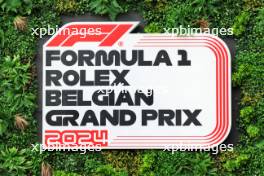 Circuit atmosphere - Belgian Grand Prix logo. 25.07.2024. Formula 1 World Championship, Rd 14, Belgian Grand Prix, Spa Francorchamps, Belgium, Preparation Day.