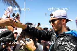Pierre Gasly (FRA) Alpine F1 Team with fans. 01.03.2024. Formula 1 World Championship, Rd 1, Bahrain Grand Prix, Sakhir, Bahrain, Qualifying Day.