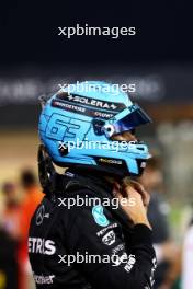George Russell (GBR) Mercedes AMG F1 in qualifying parc ferme. 01.03.2024. Formula 1 World Championship, Rd 1, Bahrain Grand Prix, Sakhir, Bahrain, Qualifying Day.