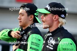Zhou Guanyu (CHN) Sauber and Valtteri Bottas (FIN) Sauber. 02.03.2024. Formula 1 World Championship, Rd 1, Bahrain Grand Prix, Sakhir, Bahrain, Race Day.