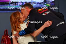 (L to R): Geri Horner (GBR) Singer with her husband Christian Horner (GBR) Red Bull Racing Team Principal. 02.03.2024. Formula 1 World Championship, Rd 1, Bahrain Grand Prix, Sakhir, Bahrain, Race Day.