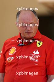 Frederic Vasseur (FRA) Ferrari Team Principal. 02.03.2024. Formula 1 World Championship, Rd 1, Bahrain Grand Prix, Sakhir, Bahrain, Race Day.