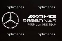 Mercedes AMG F1 logo. 29.02.2024. Formula 1 World Championship, Rd 1, Bahrain Grand Prix, Sakhir, Bahrain, Practice Day