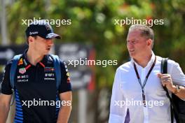 (L to R): Max Verstappen (NLD) Red Bull Racing with his father Jos Verstappen (NLD). 29.02.2024. Formula 1 World Championship, Rd 1, Bahrain Grand Prix, Sakhir, Bahrain, Practice Day