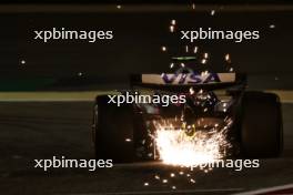 Yuki Tsunoda (JPN) RB VCARB 01 sends sparks flying. 29.02.2024. Formula 1 World Championship, Rd 1, Bahrain Grand Prix, Sakhir, Bahrain, Practice Day