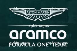 Aston Martin F1 Team logo. 29.02.2024. Formula 1 World Championship, Rd 1, Bahrain Grand Prix, Sakhir, Bahrain, Practice Day