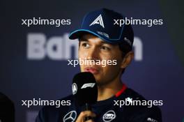 Alexander Albon (THA) Williams Racing in the FIA Press Conference. 28.02.2024. Formula 1 World Championship, Rd 1, Bahrain Grand Prix, Sakhir, Bahrain, Preparation Day.