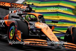 Lando Norris (GBR) McLaren MCL38. 01.11.2024. Formula 1 World Championship, Rd 21, Brazilian Grand Prix, Sao Paulo, Brazil, Sprint Qualifying Day.