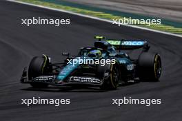 Fernando Alonso (ESP) Aston Martin F1 Team AMR24. 01.11.2024. Formula 1 World Championship, Rd 21, Brazilian Grand Prix, Sao Paulo, Brazil, Sprint Qualifying Day.