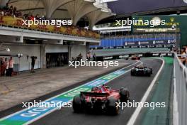 Charles Leclerc (MON) Ferrari SF-24 leaves the pits. 01.11.2024. Formula 1 World Championship, Rd 21, Brazilian Grand Prix, Sao Paulo, Brazil, Sprint Qualifying Day.