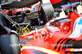 Carlos Sainz Jr (ESP) Ferrari SF-24 and Charles Leclerc (MON) Ferrari SF-24 in the pits. 01.11.2024. Formula 1 World Championship, Rd 21, Brazilian Grand Prix, Sao Paulo, Brazil, Sprint Qualifying Day.