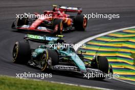 Fernando Alonso (ESP) Aston Martin F1 Team AMR24. 01.11.2024. Formula 1 World Championship, Rd 21, Brazilian Grand Prix, Sao Paulo, Brazil, Sprint Qualifying Day.