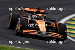 Oscar Piastri (AUS) McLaren MCL38. 01.11.2024. Formula 1 World Championship, Rd 21, Brazilian Grand Prix, Sao Paulo, Brazil, Sprint Qualifying Day.