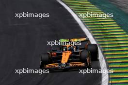 Oscar Piastri (AUS) McLaren MCL38. 01.11.2024. Formula 1 World Championship, Rd 21, Brazilian Grand Prix, Sao Paulo, Brazil, Sprint Qualifying Day.