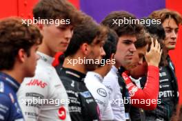 Oliver Bearman (GBR) Haas F1 Team Reserve Driver as the grid observes the national anthem. 03.11.2024. Formula 1 World Championship, Rd 21, Brazilian Grand Prix, Sao Paulo, Brazil, Race Day.