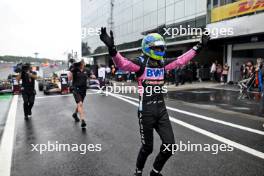 Esteban Ocon (FRA) Alpine F1 Team celebrates his second position in parc ferme. 03.11.2024. Formula 1 World Championship, Rd 21, Brazilian Grand Prix, Sao Paulo, Brazil, Race Day.