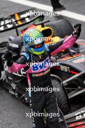 Esteban Ocon (FRA) Alpine F1 Team celebrates his second position in parc ferme. 03.11.2024. Formula 1 World Championship, Rd 21, Brazilian Grand Prix, Sao Paulo, Brazil, Race Day.