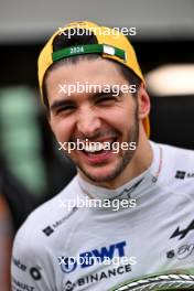 Esteban Ocon (FRA) Alpine F1 Team celebrates his second position with the team. 03.11.2024. Formula 1 World Championship, Rd 21, Brazilian Grand Prix, Sao Paulo, Brazil, Race Day.