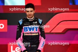 Pierre Gasly (FRA) Alpine F1 Team celebrates his third position on the podium. 03.11.2024. Formula 1 World Championship, Rd 21, Brazilian Grand Prix, Sao Paulo, Brazil, Race Day.