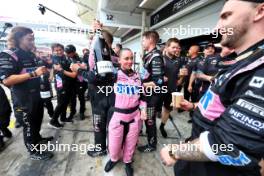 Alpine F1 Team celebrate a 2-3 finish. 03.11.2024. Formula 1 World Championship, Rd 21, Brazilian Grand Prix, Sao Paulo, Brazil, Race Day.