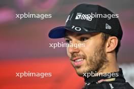 Pierre Gasly (FRA) Alpine F1 Team in the post race FIA Press Conference. 03.11.2024. Formula 1 World Championship, Rd 21, Brazilian Grand Prix, Sao Paulo, Brazil, Race Day.