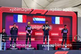 The podium (L to R): Pierre Wache (FRA) Red Bull Racing Technical Director; Esteban Ocon (FRA) Alpine F1 Team, second; Max Verstappen (NLD) Red Bull Racing, race winner; Pierre Gasly (FRA) Alpine F1 Team, third. 03.11.2024. Formula 1 World Championship, Rd 21, Brazilian Grand Prix, Sao Paulo, Brazil, Race Day.