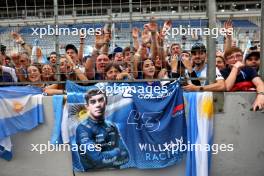 Circuit atmosphere - Franco Colapinto (ARG) Williams Racing fans. 03.11.2024. Formula 1 World Championship, Rd 21, Brazilian Grand Prix, Sao Paulo, Brazil, Race Day.