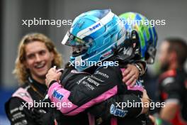 Pierre Gasly (FRA) Alpine F1 Team celebrates his third position in parc ferme. 03.11.2024. Formula 1 World Championship, Rd 21, Brazilian Grand Prix, Sao Paulo, Brazil, Race Day.