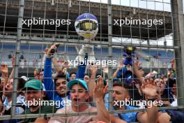 Circuit atmosphere - Franco Colapinto (ARG) Williams Racing fans. 03.11.2024. Formula 1 World Championship, Rd 21, Brazilian Grand Prix, Sao Paulo, Brazil, Race Day.