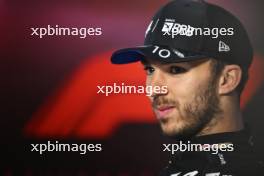 Pierre Gasly (FRA) Alpine F1 Team in the post race FIA Press Conference. 03.11.2024. Formula 1 World Championship, Rd 21, Brazilian Grand Prix, Sao Paulo, Brazil, Race Day.