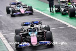 Esteban Ocon (FRA) Alpine F1 Team A524 and Pierre Gasly (FRA) Alpine F1 Team A524 in parc ferme. 03.11.2024. Formula 1 World Championship, Rd 21, Brazilian Grand Prix, Sao Paulo, Brazil, Race Day.