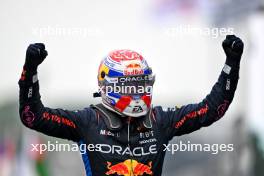 Race winner Max Verstappen (NLD) Red Bull Racing celebrates in parc ferme. 03.11.2024. Formula 1 World Championship, Rd 21, Brazilian Grand Prix, Sao Paulo, Brazil, Race Day.